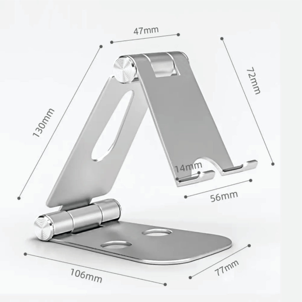 Puerto Rico Souvenirs Phone Stand Folding Dual Axis Aluminum Alloy Stand color Black