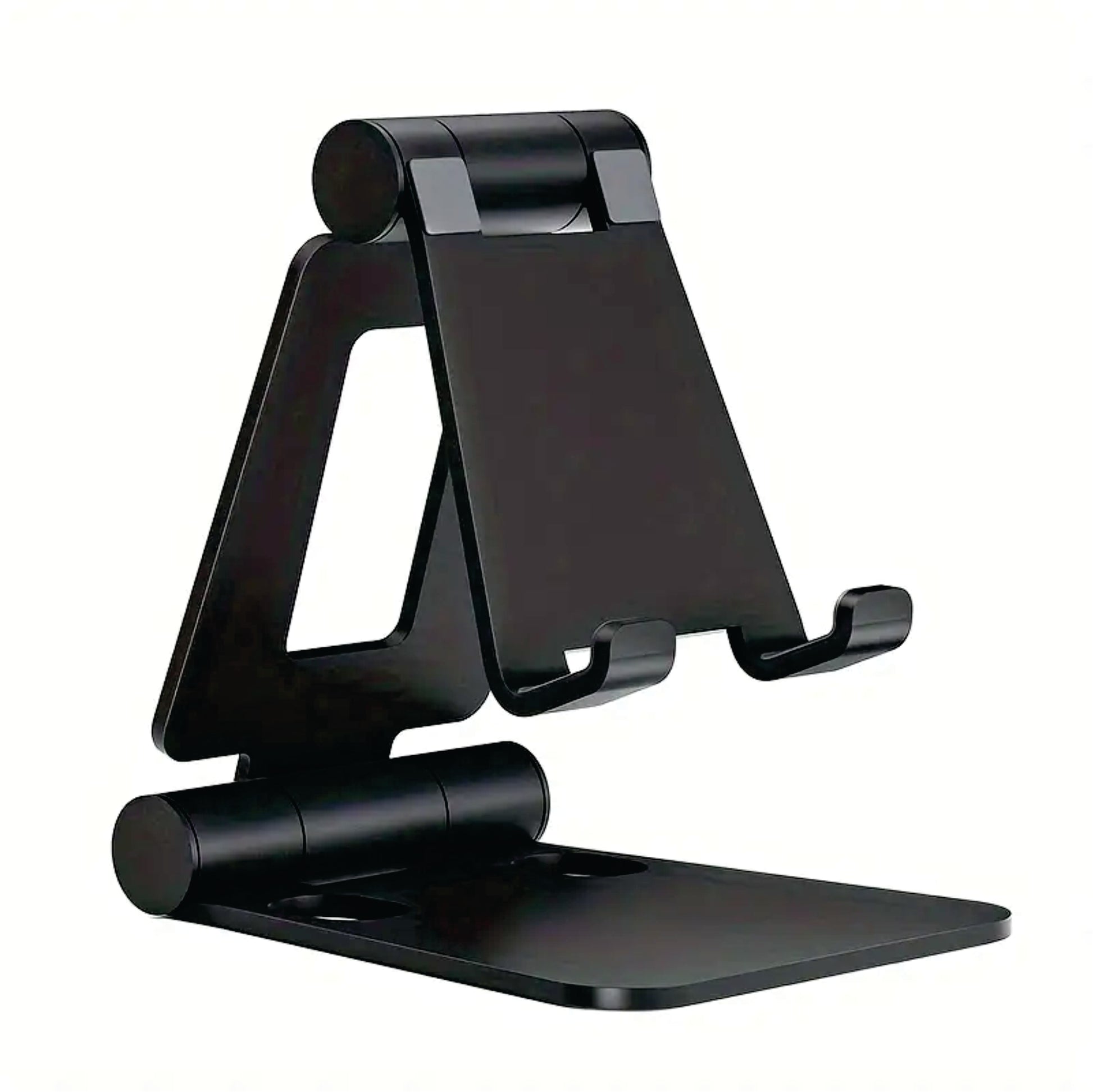 Phone Stand Folding Dual Axis Aluminum Alloy Stand Personalized color Black