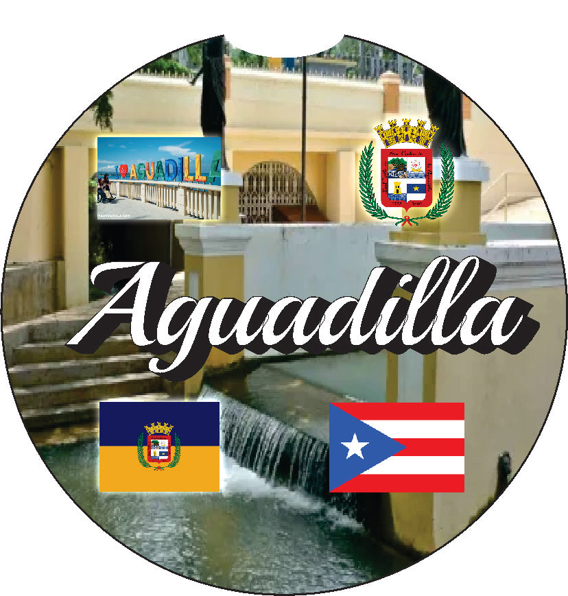 Puerto Rico and 78 Towns 2pc Car Coasters