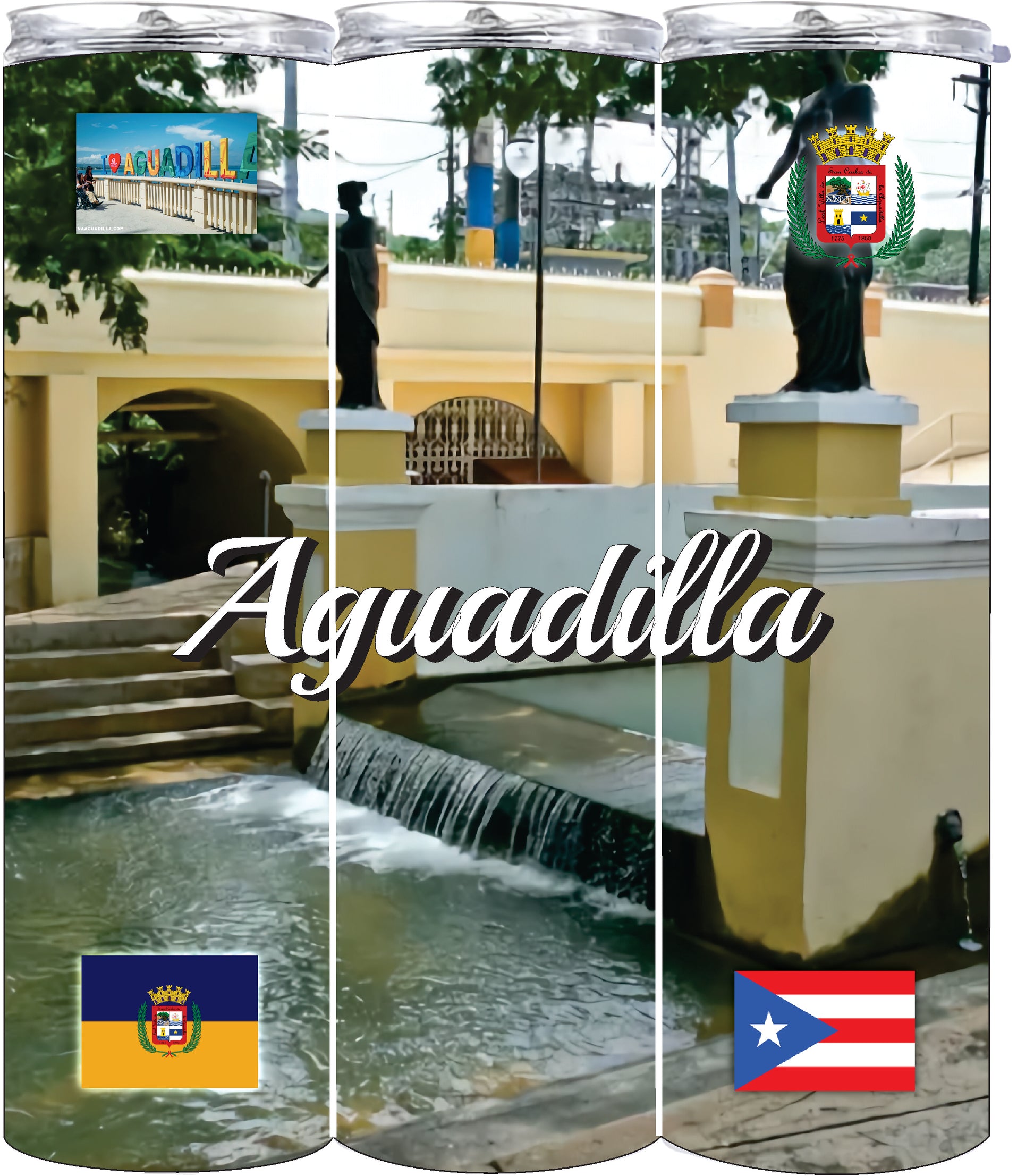 Puerto Rico and 78 Towns Tumbler 20oz Hot and Cold