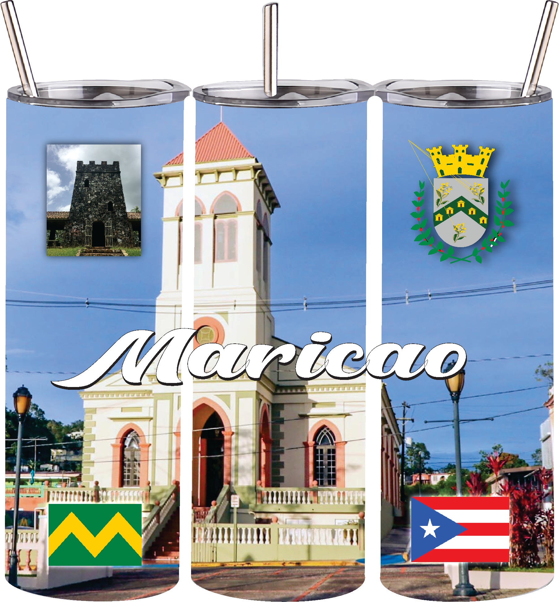 MARICAO Puerto Rico Souvenirs PRS Town Set