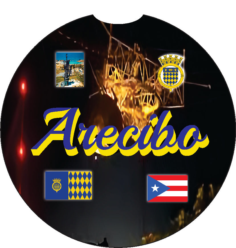 Puerto Rico and 78 Towns 2pc Car Coasters