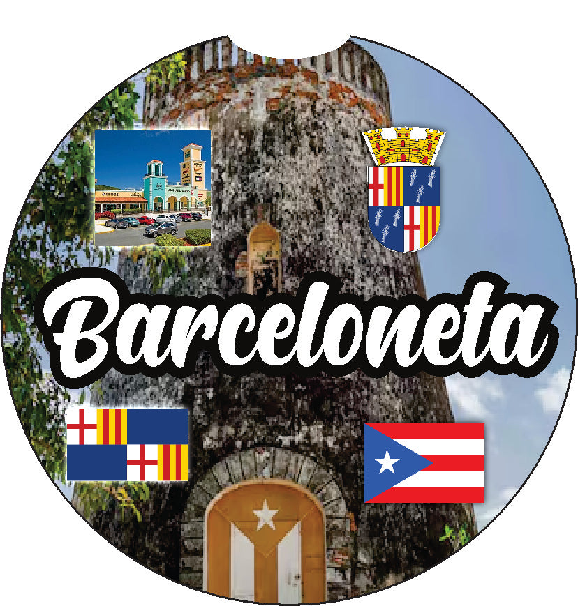 Puerto Rico and 78 Towns 2pc Car Coasters