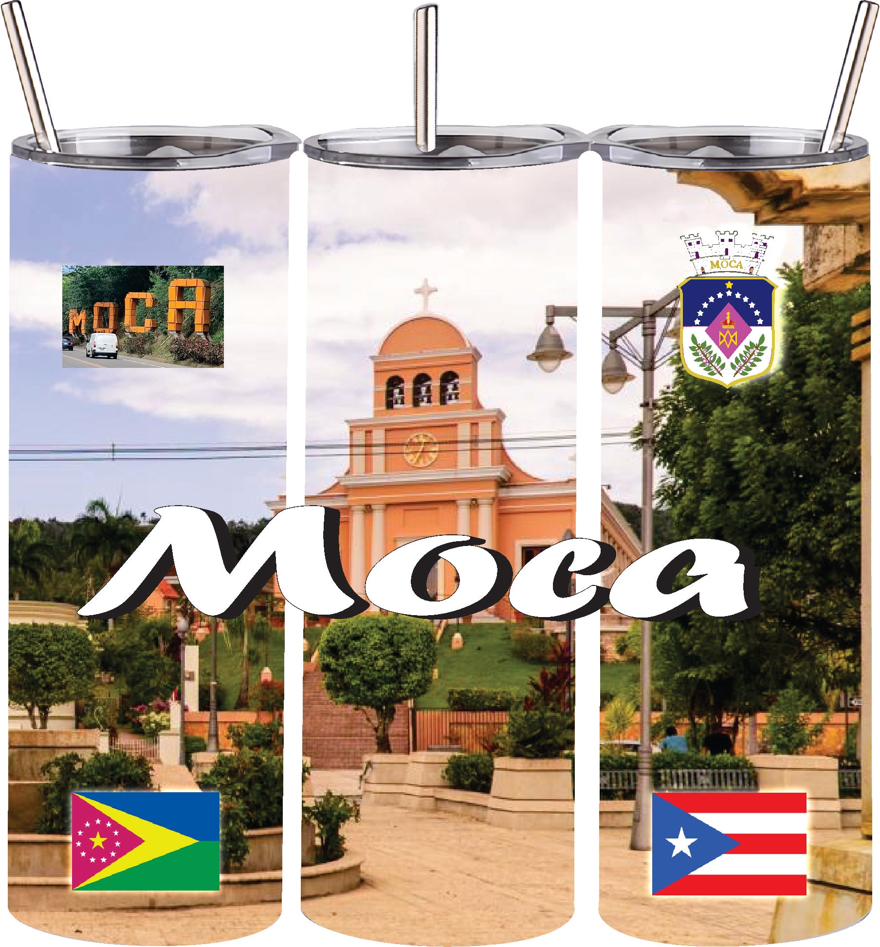 Puerto Rico and 78 Towns Tumbler 20oz Hot and Cold