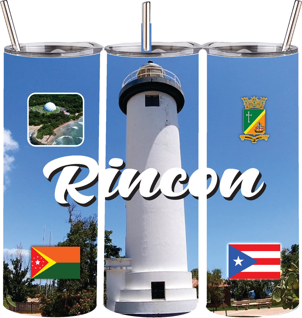 Puerto Rico and 78 Towns Tumbler 20oz Hot and Cold