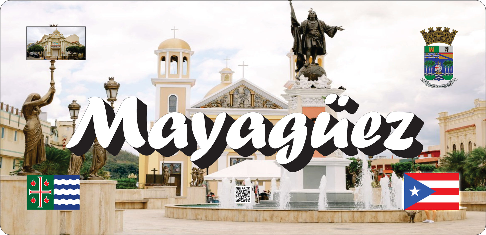 MAYAGUEZ Puerto Rico Souvenirs PRS Town Set