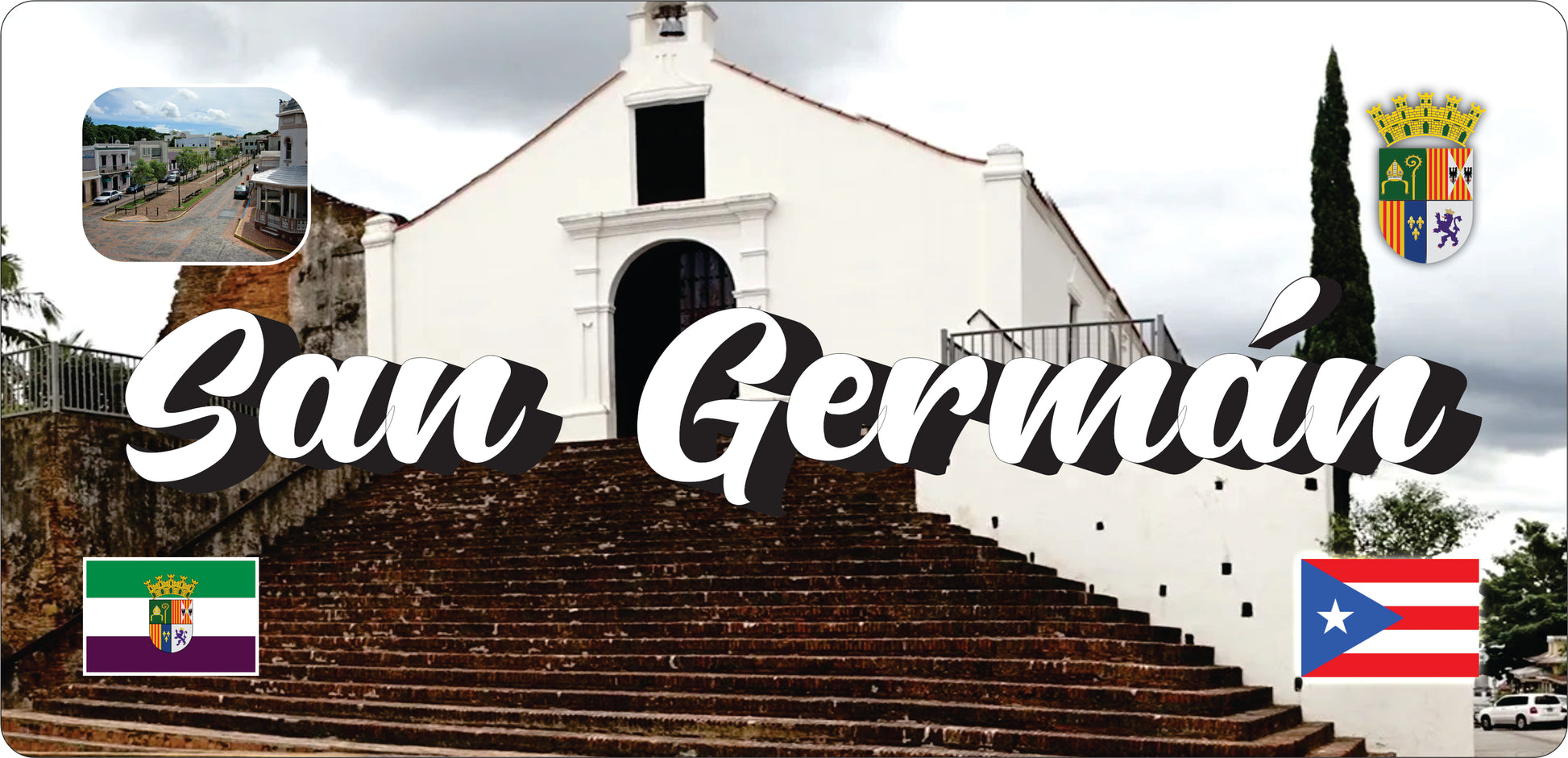 SAN GERMAN Puerto Rico Souvenirs PRS Town Set