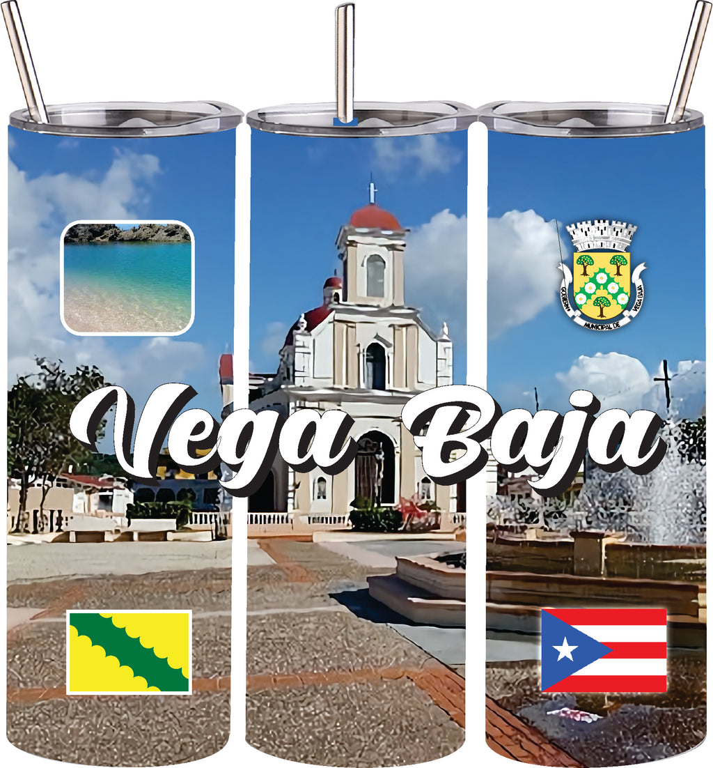 Puerto Rico and 78 Towns Tumbler 20oz Hot and Cold