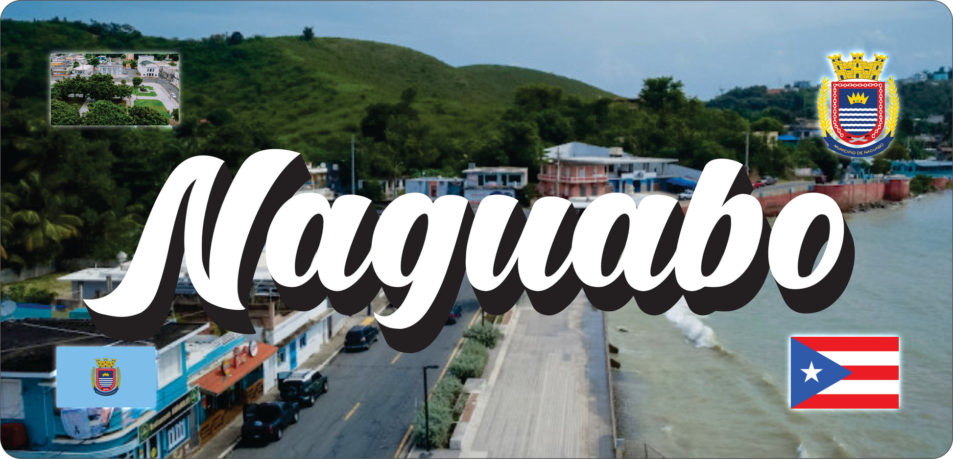 NAGUABO Puerto Rico Souvenirs PRS Town Set