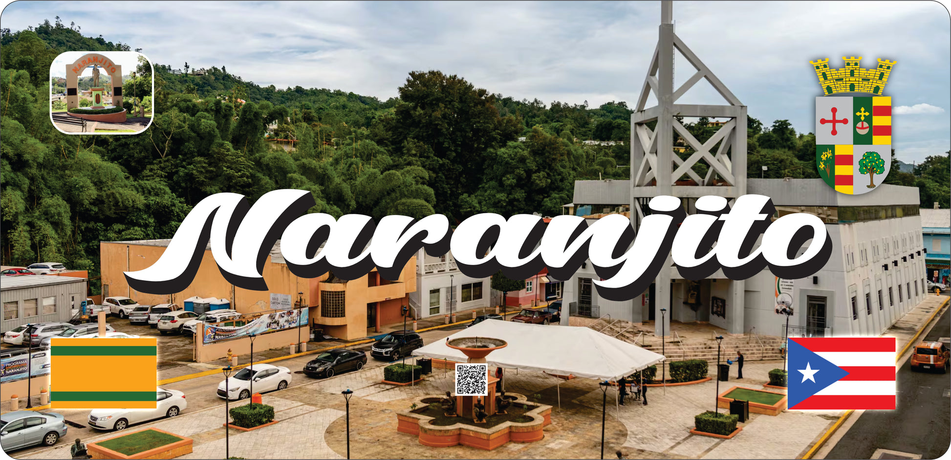 NARANJITO Puerto Rico Souvenirs PRS Town Set