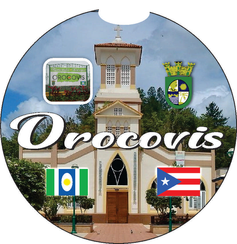 Puerto Rico and 78 Towns 2pc Car Coasters