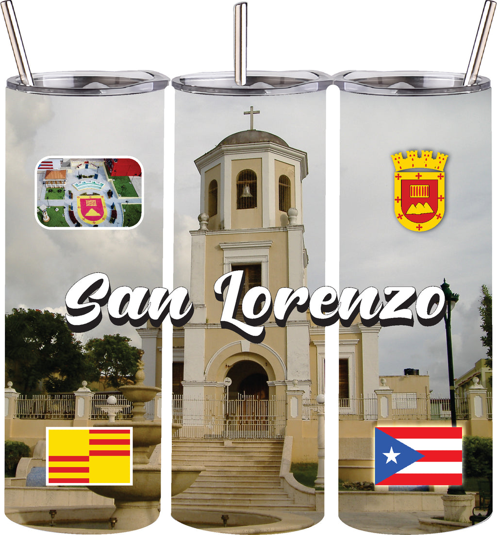 Puerto Rico and 78 Towns Tumbler 20oz Hot and Cold