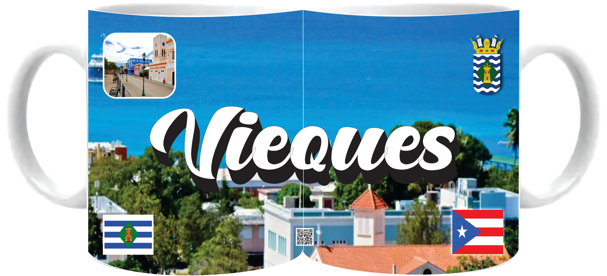 VIEQUES Puerto Rico Souvenirs PRS Town Set