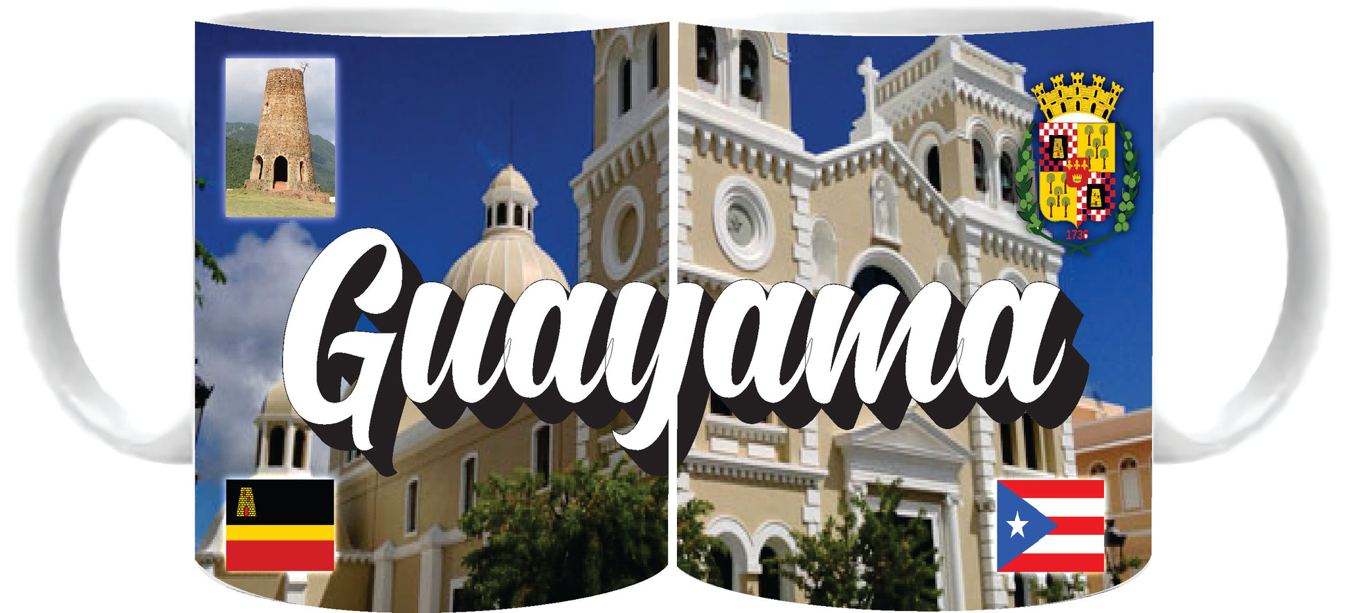 GUAYAMA Puerto Rico Souvenirs PRS Town Set