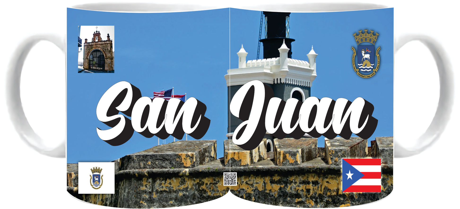 SAN JUAN Puerto Rico Souvenirs PRS Town Set