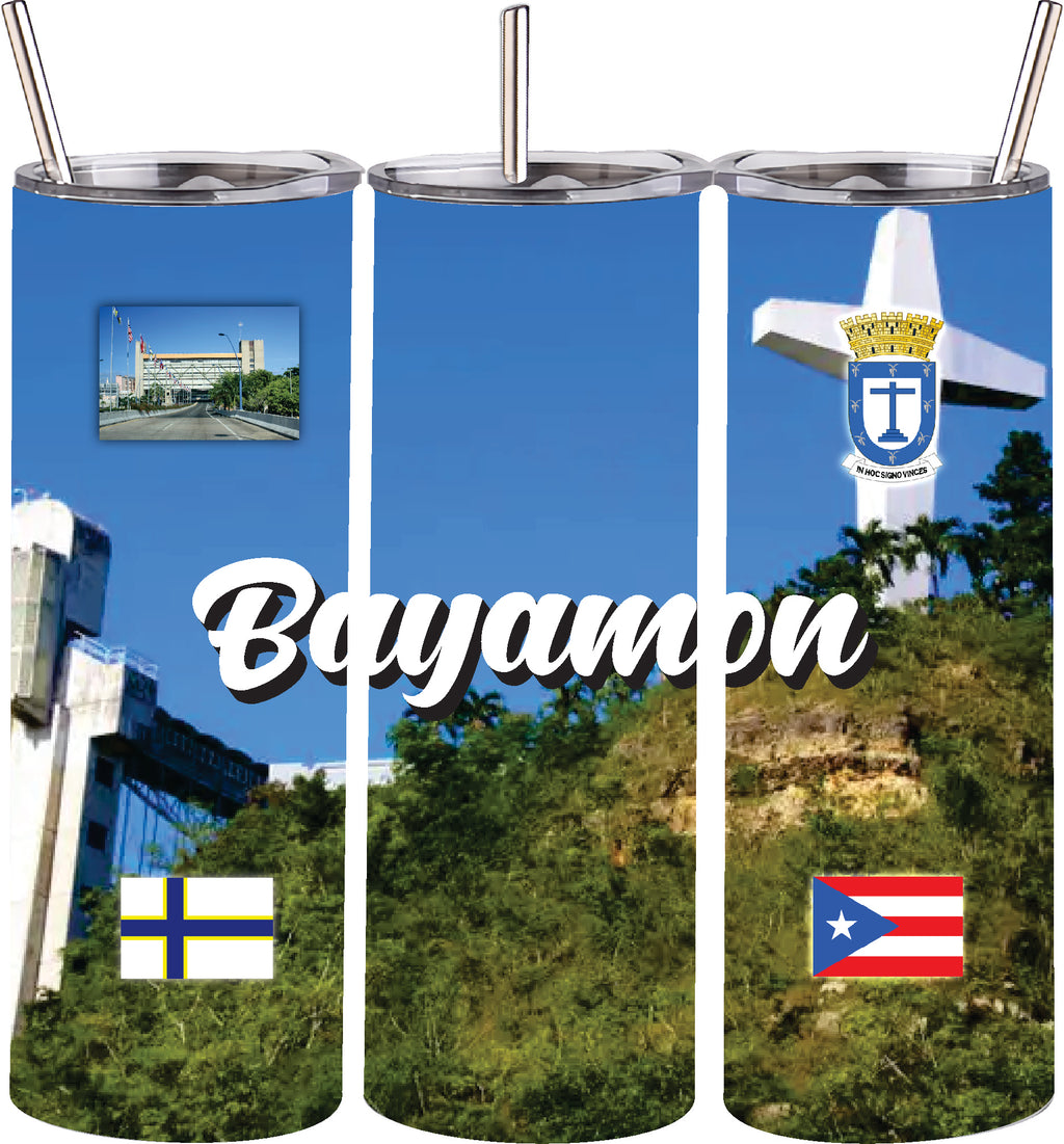 Puerto Rico and 78 Towns Tumbler 20oz Hot and Cold