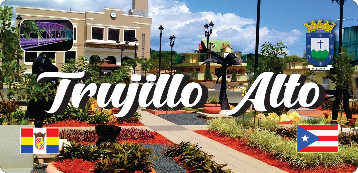 TRUJILLO ALTO Puerto Rico Souvenirs PRS Town Set