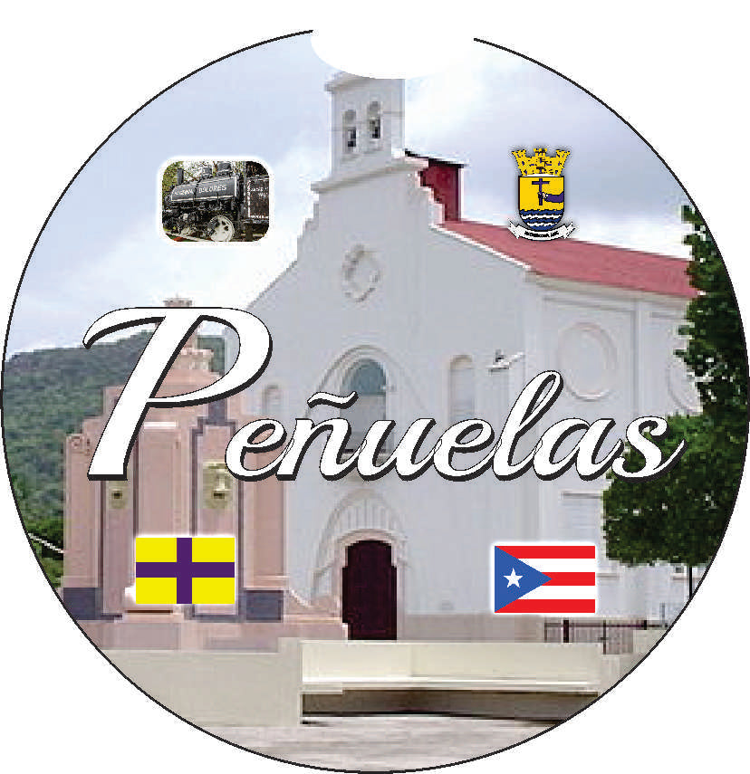 Puerto Rico and 78 Towns 2pc Car Coasters