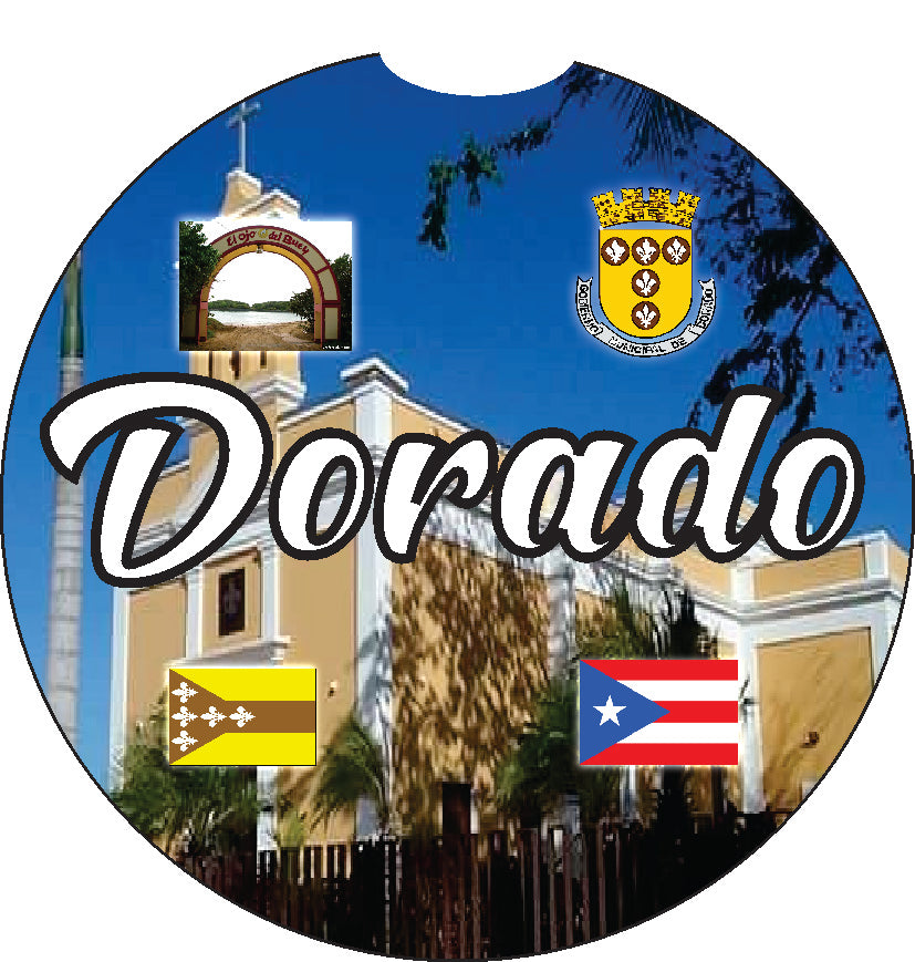 Puerto Rico and 78 Towns 2pc Car Coasters
