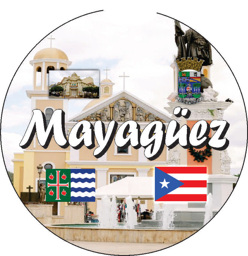 Puerto Rico and 78 Towns 2pc Car Coasters