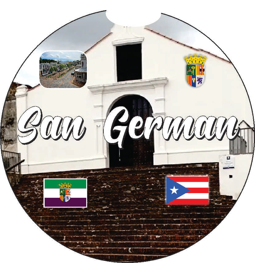 Puerto Rico and 78 Towns 2pc Car Coasters