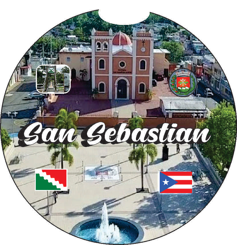 Puerto Rico and 78 Towns 2pc Car Coasters