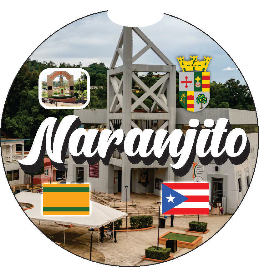 Puerto Rico and 78 Towns 2pc Car Coasters