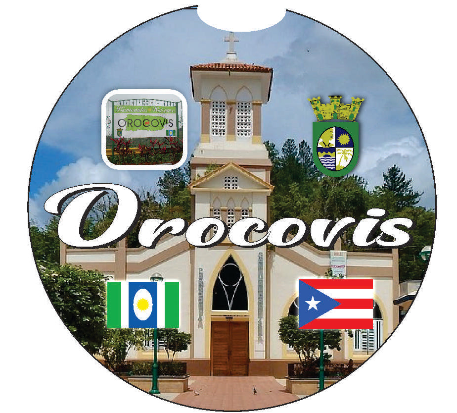 Puerto Rico and 78 Towns 2pc Car Coasters