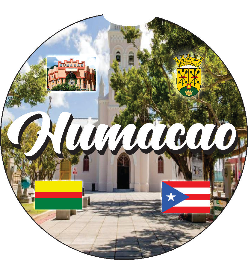 Puerto Rico and 78 Towns 2pc Car Coasters