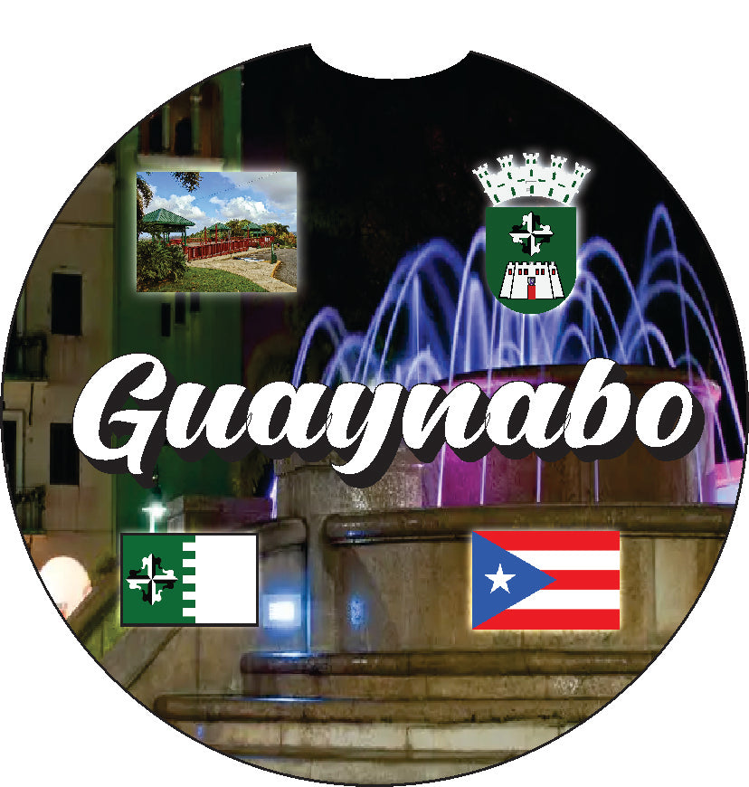 Puerto Rico and 78 Towns 2pc Car Coasters