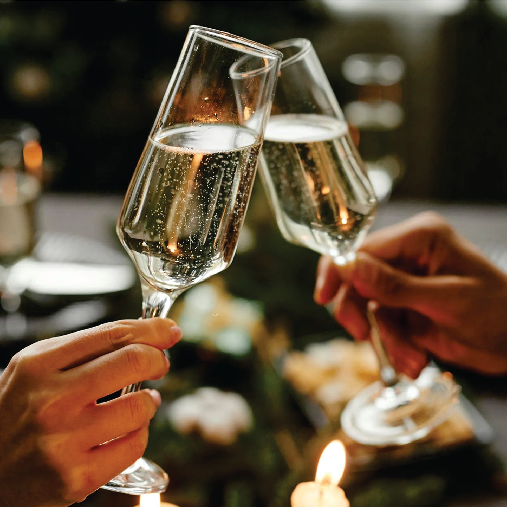 Champagne Flutes, PERSONALIZE Glass Champagne Flutes Set of 2 (8.5oz)