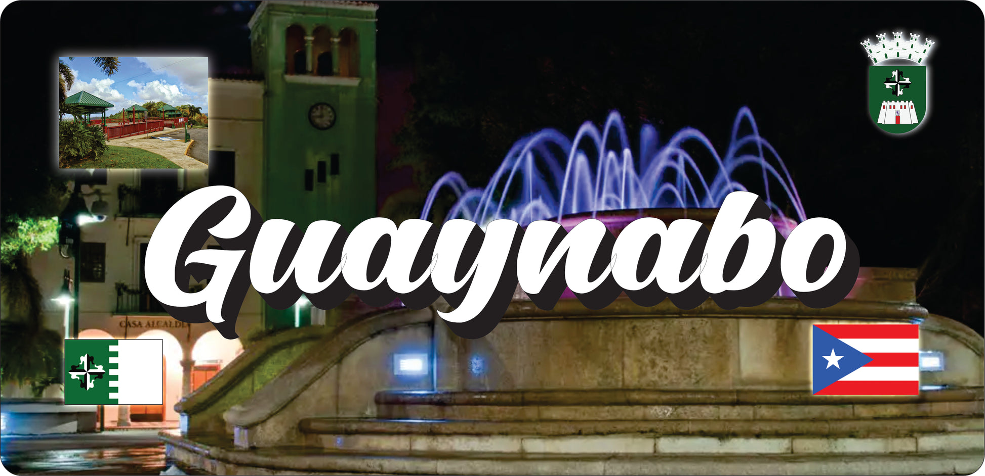 GUAYNABO Puerto Rico Souvenirs PRS Town Set