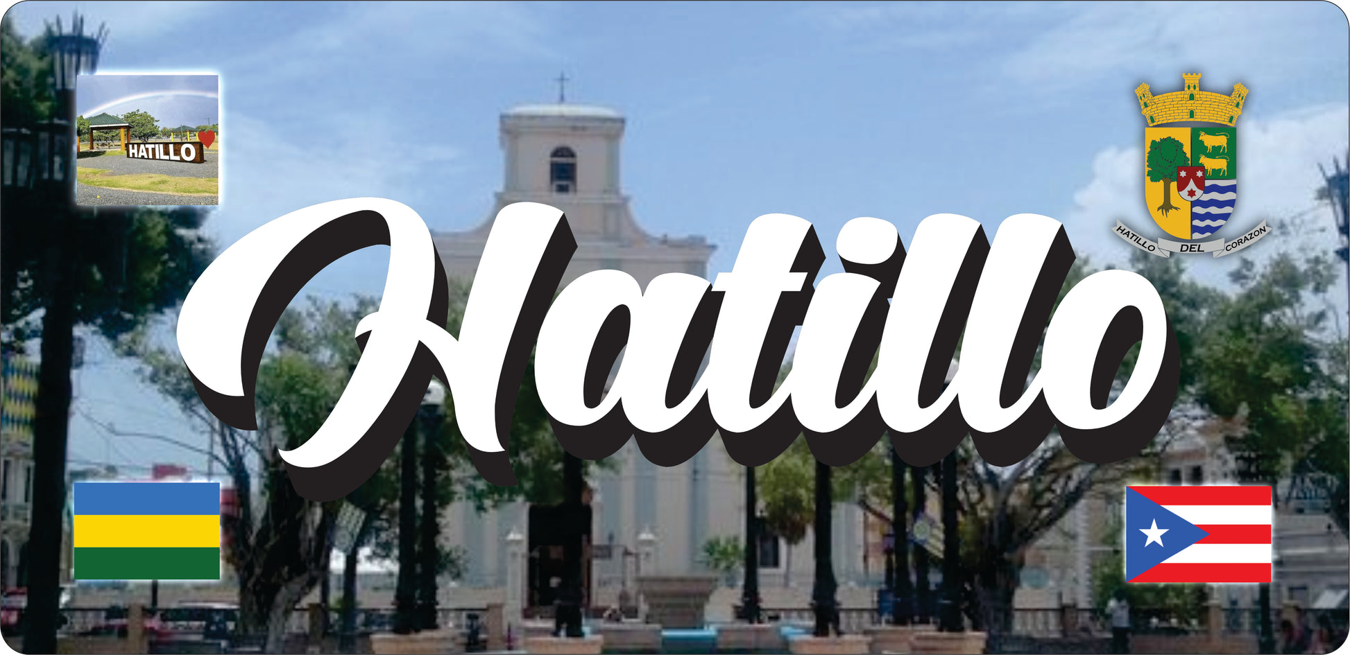 HATILLO Puerto Rico Souvenirs PRS Town Set