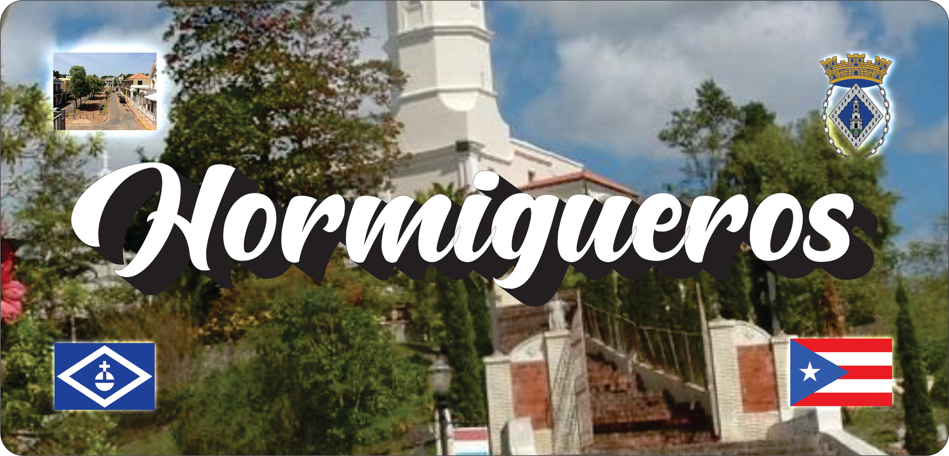HORMIGUEROS Puerto Rico Souvenirs PRS Town Set