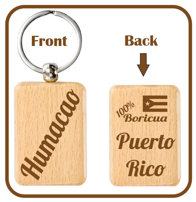 Personalized Wooden Keychains: Carry Your Puerto Rican Hometown Everywhere You Go