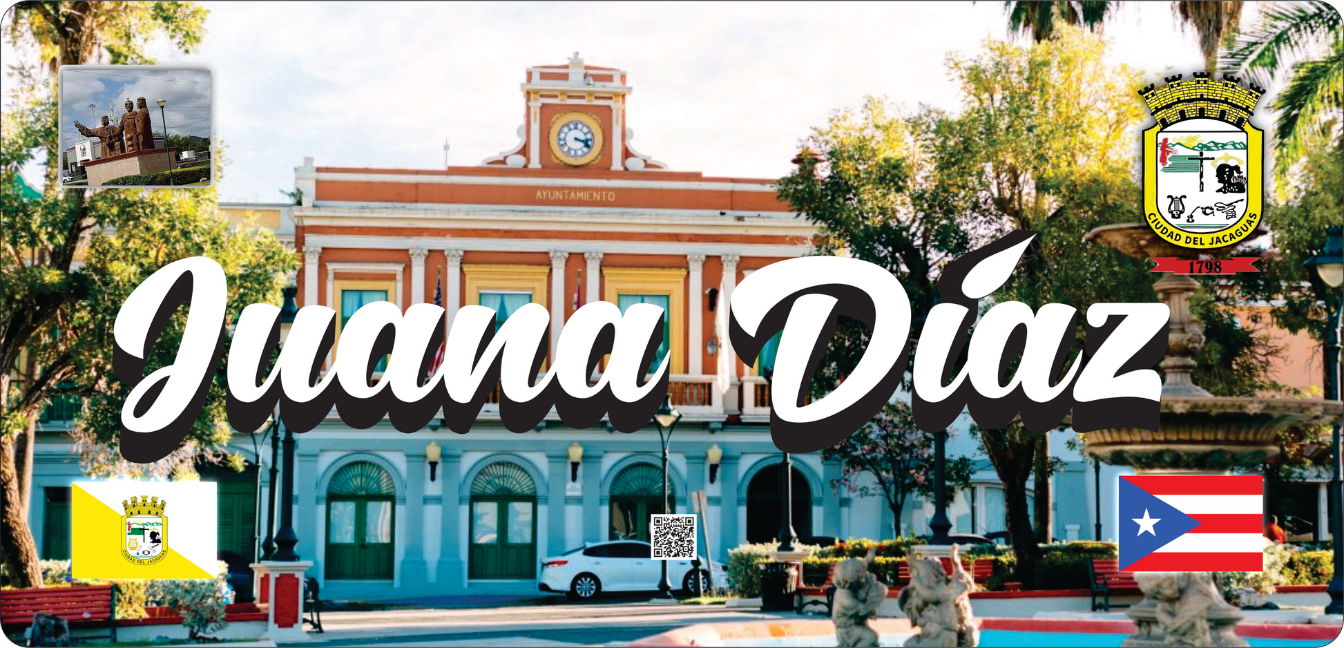 JUANA DIAZ Puerto Rico Souvenirs PRS Town Set (Copy)