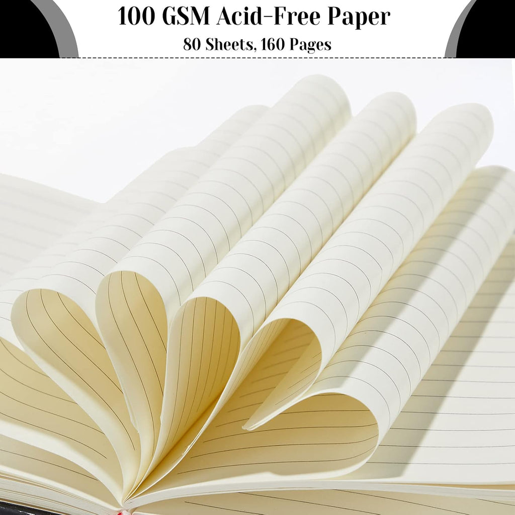 Lined Journal 12 Notebooks 5.5 x 8.2 Inch A5 Hardcover Notebook College Ruled Notepad with Pen Holder PU  Pick and Promo