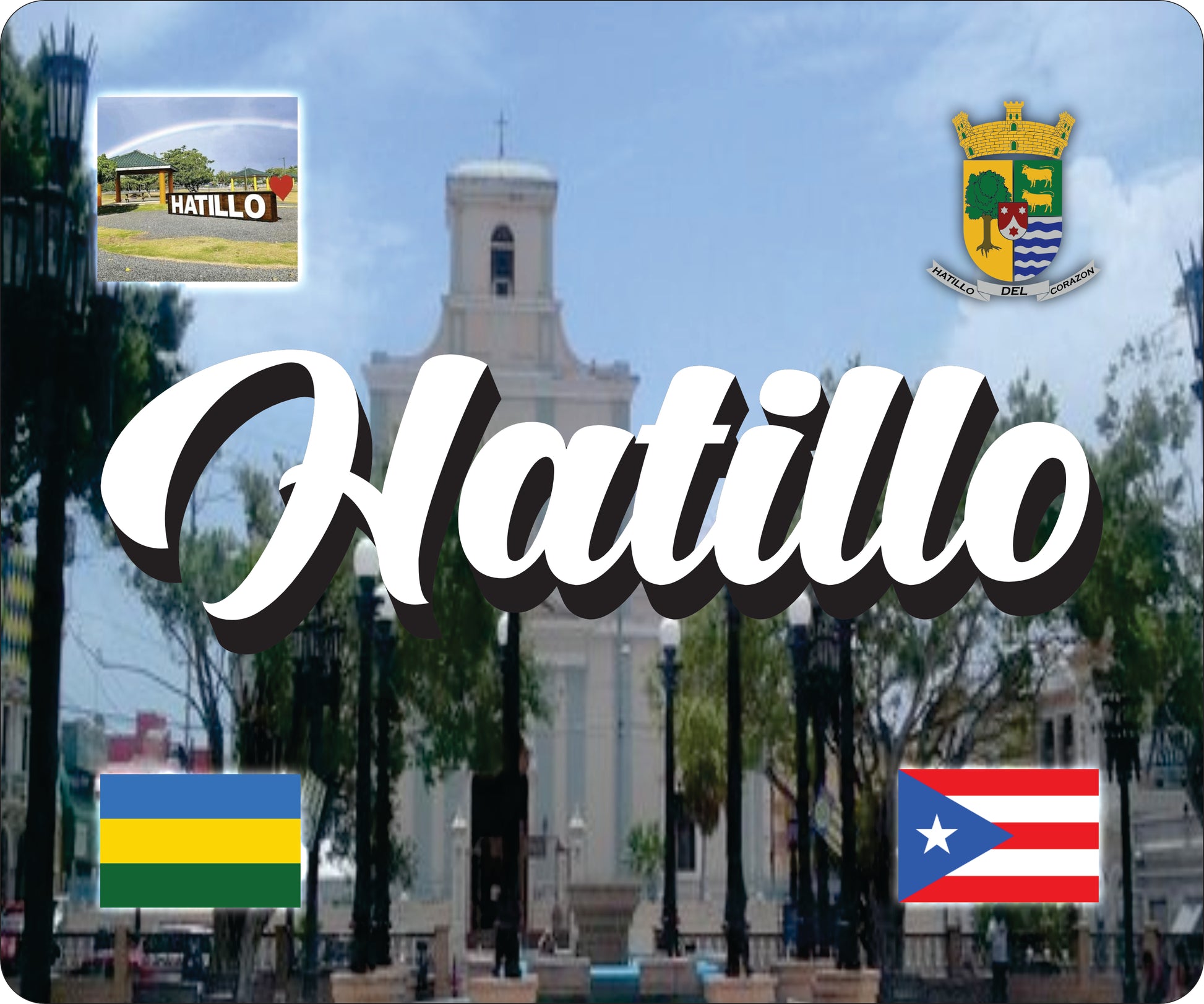 HATILLO Puerto Rico Souvenirs PRS Town Set