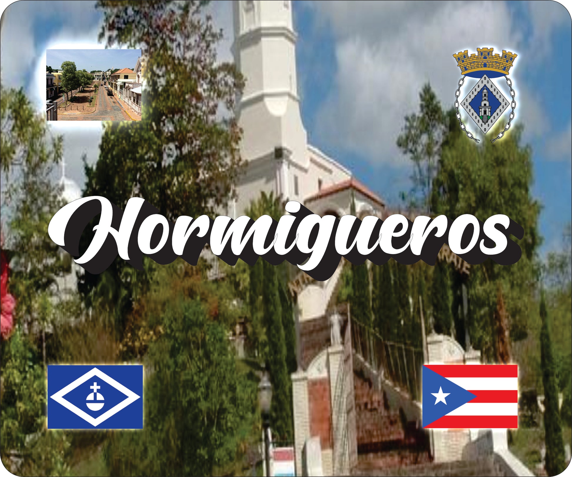HORMIGUEROS Puerto Rico Souvenirs PRS Town Set
