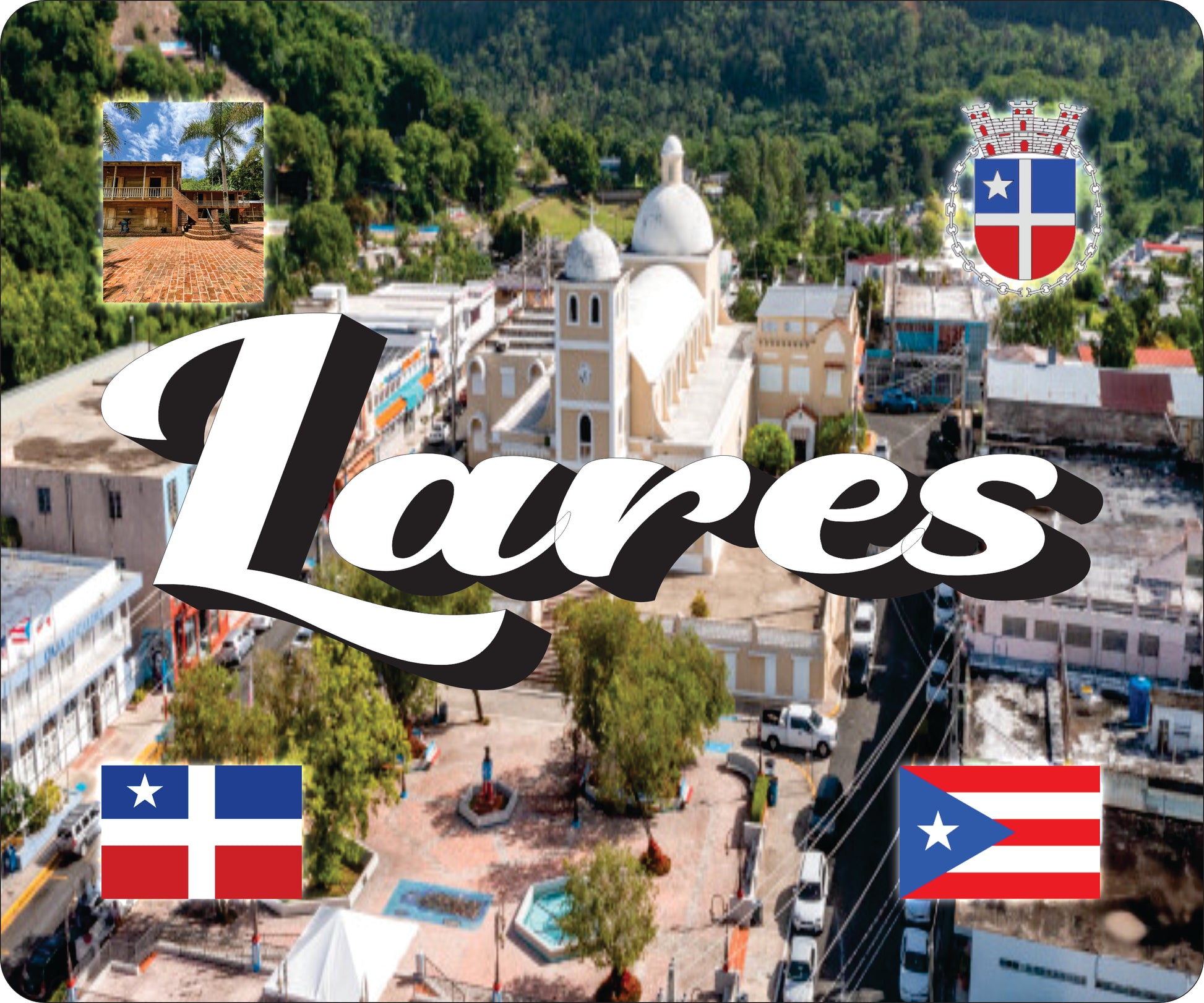 LARES Puerto Rico Souvenirs PRS Town Set