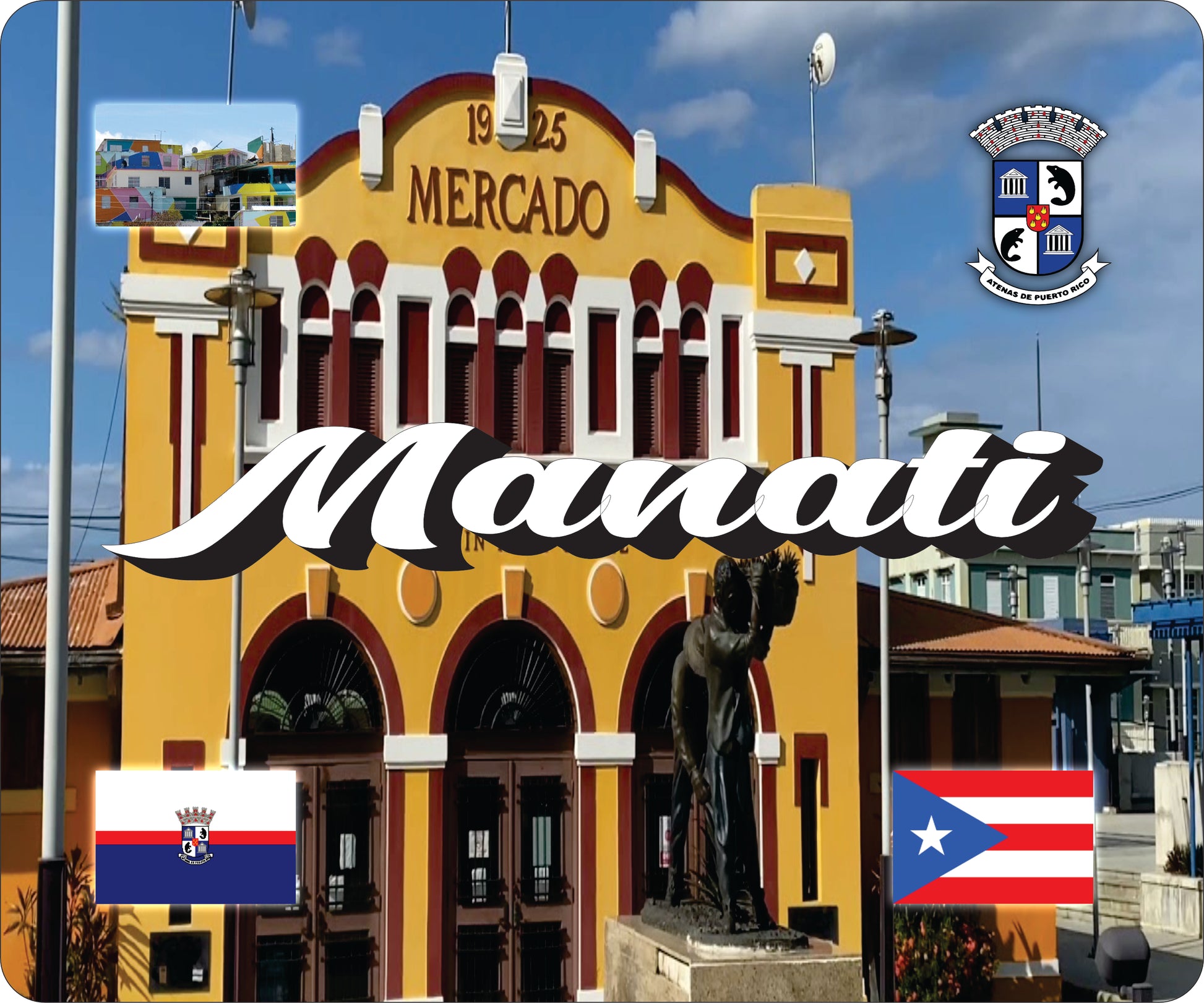 MANATI Puerto Rico Souvenirs PRS Town Set