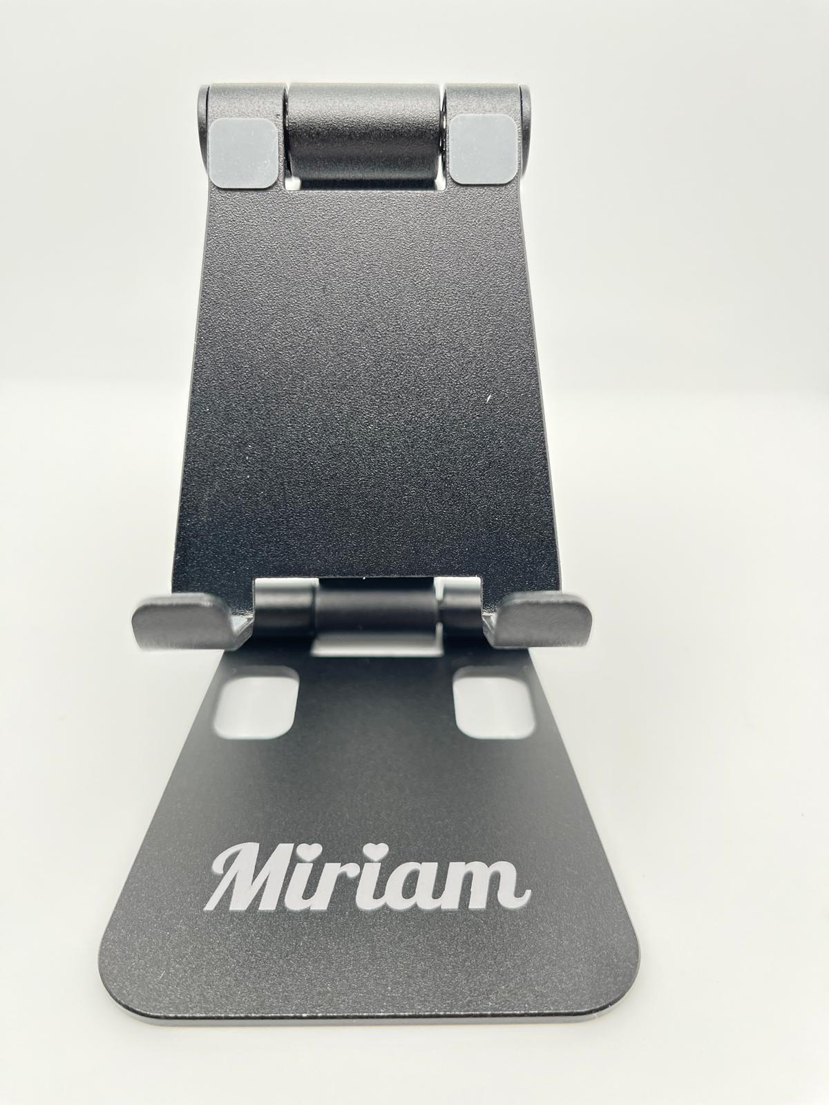 Phone Stand Folding Dual Axis Aluminum Alloy Stand Personalized color Black