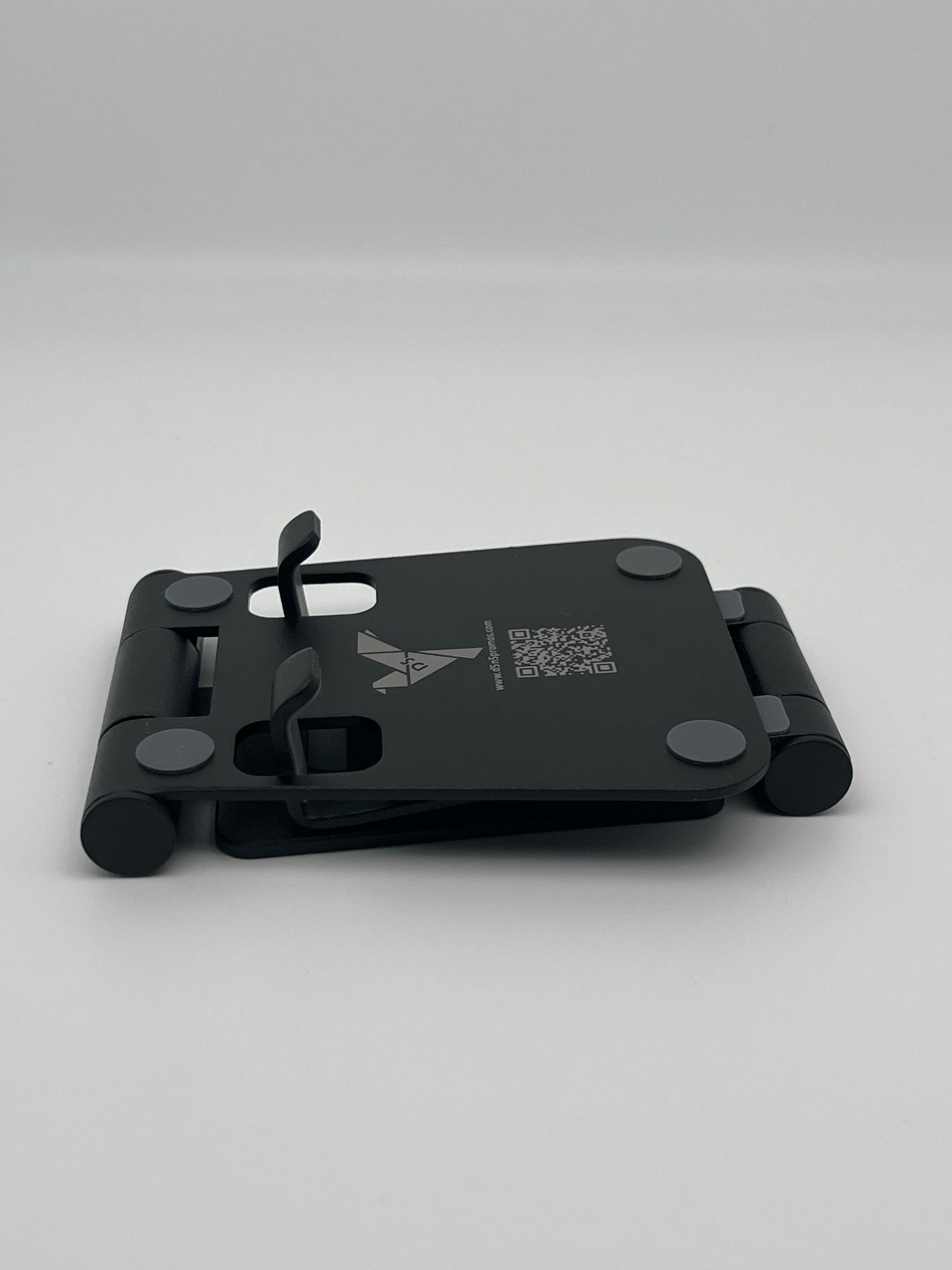 Puerto Rico Souvenirs Phone Stand Folding Dual Axis Aluminum Alloy Stand color Black
