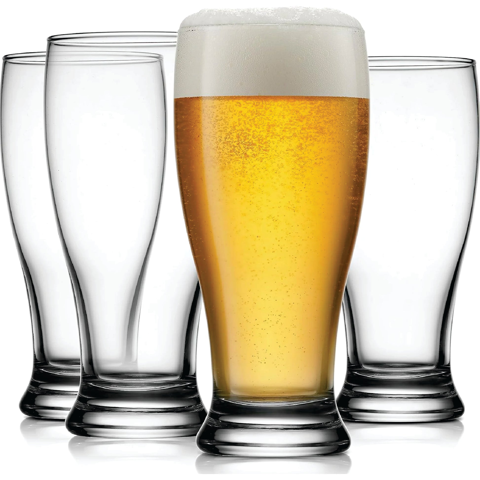 Beer Glasses, 19 Oz, Personalized, Set for Beer & Cocktails, 4 Pack