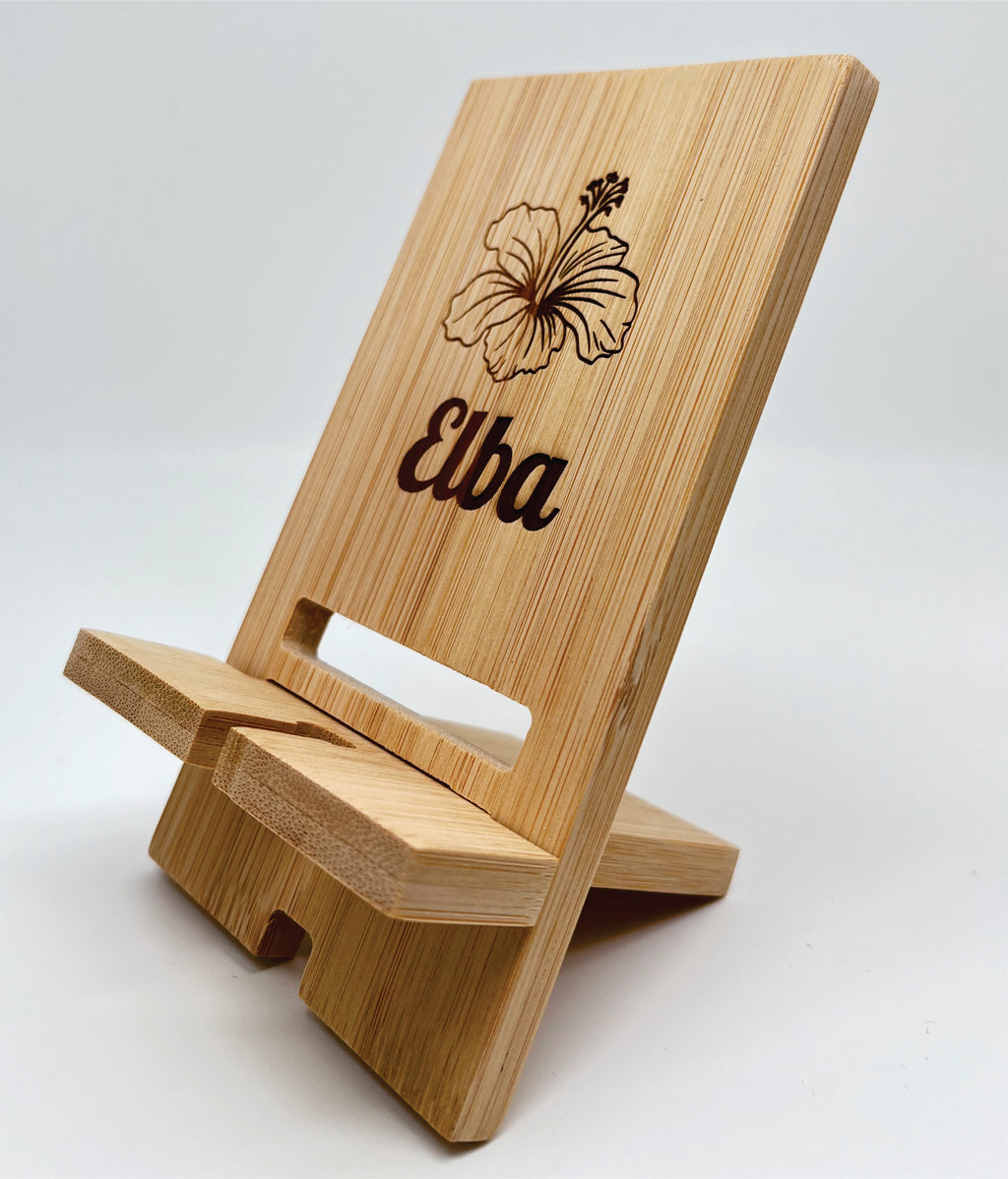 Wooden Phone Stand Personalized Eco-friendly bamboo phone holder