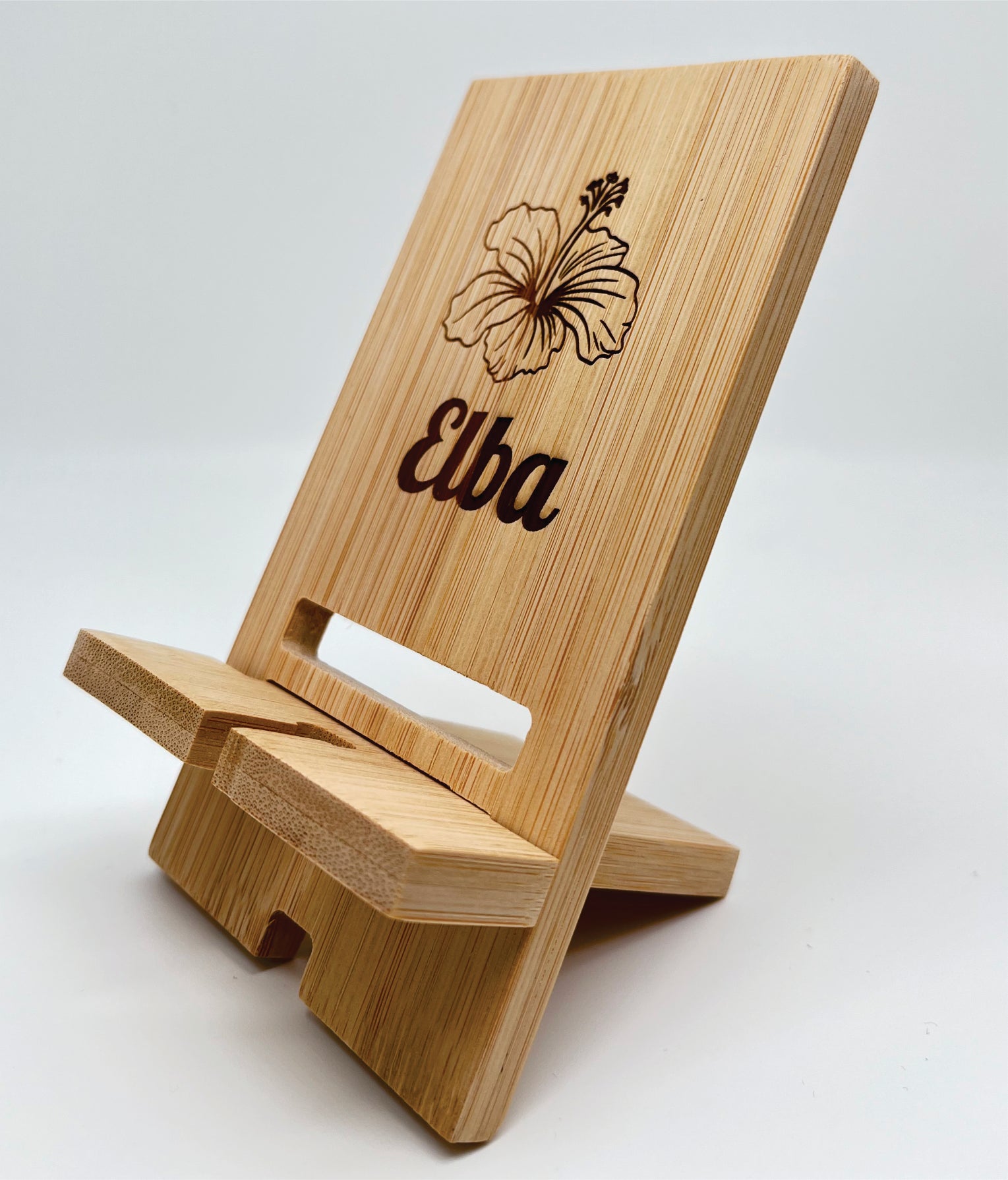Wooden Phone Stand Personalized Eco-friendly bamboo phone holder